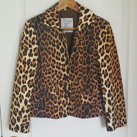 Moschino Jackets & Blazers - Vintage 90s Moschino Jacket Blazer Leopard